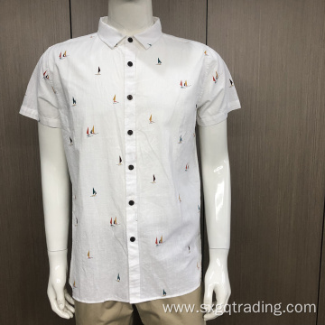 Fashion 100% cotton short sleeve shirt